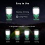 LED акумулаторен фенер за къмпинг, 2 бр /1000 LM, 4 светлинни режима, 4400 mAh Power Bank,, снимка 2
