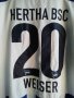 Hertha Berlin BSC #20 Mitchell Weiser Nike оригинална тениска фланелка Херта Берлин размер L, снимка 3