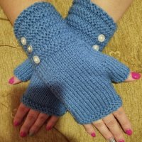плетени дамски ръкавици , снимка 6 - Ръкавици - 42666489