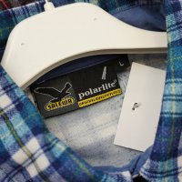 Salewa Polarlite туристическа карирана риза - L, снимка 3 - Ризи - 38532846