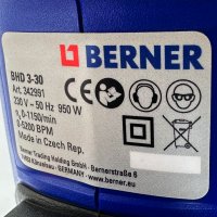 Berner BHD 3-30 - Нов комбиниран перфоратор 950W 3.5J, снимка 6 - Други инструменти - 43245550
