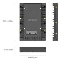 Orico кади за харддиск HDD Caddy 2.5-to-3.5 inch - 1125SS-V1-BK-BP, снимка 7 - Други - 43058828
