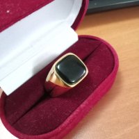 Златист и сребрист мъжки пръстен от полирана стомана, снимка 4 - Пръстени - 39317444