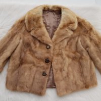 Дамско палто естествен косъм Л-ХЛ, снимка 12 - Палта, манта - 43798145