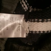 Дамски пуловер с цип поло М размер черно бяло сиво, снимка 4 - Блузи с дълъг ръкав и пуловери - 32263948