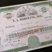 Сертификат за притежание на 100 акции (САЩ) | E. J. Korvette Inc. | 1967г., снимка 4 - Други ценни предмети - 33039922