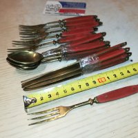 6 ножа+6 вилици+6 лъжици от франция 3101241013, снимка 3 - Антикварни и старинни предмети - 44059406