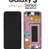 Нов 100% Оригинален LCD Дисплей + Тъч скрийн +Рамка за Samsung Galaxy S9  SM-G960F Лилав, снимка 1 - Резервни части за телефони - 33643311