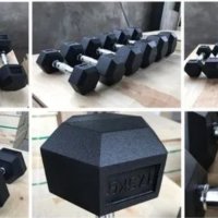 Дъмбели dumbells set 5- 30 kg total 385 kg шестограмни хекс гири, снимка 1 - Фитнес уреди - 33472670