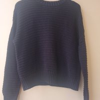 H&M черен дамски пуловер , снимка 2 - Блузи с дълъг ръкав и пуловери - 43938494