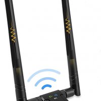 WiFi Безжичен мрежов адаптер 1200Mbps, USB 3.0 WiFi Dongle Dual Band АС 5GHz +2.4GHz