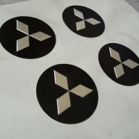4 емблеми Митсубиши Mitsubishi метални алуминиеви джанти лети волан, снимка 2 - Аксесоари и консумативи - 38673692