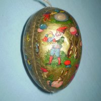 Папие маше старо яйце кутийка за великденска украса, снимка 4 - Антикварни и старинни предмети - 36896803