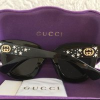 Gucci 2018 дамски слънчеви очила с звезди камъни, снимка 11 - Слънчеви и диоптрични очила - 28281398