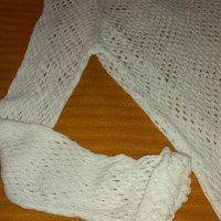 🔚🆒"Esmara"снежно бяла мрежеста блуза , снимка 4 - Блузи с дълъг ръкав и пуловери - 27048353