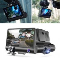 Видеорегистратор за автомобил WDR FULL HD , записваща с 3 камери, екран 4" 5MPx, снимка 1 - Аксесоари и консумативи - 38645096