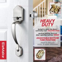 Нова незаключваща се Дръжка за входна врата вътрешна и външна ключалка, снимка 5 - Други стоки за дома - 39993399