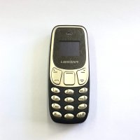 Мини телефон, BM10, с промяна на гласа, малък телефон, L8Star BM10, Nokia 3310 Нокия, Златен, снимка 2 - Телефони с две сим карти - 37122502