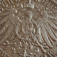 Сребърна монета 2 марки 1901г. Германска Империя Прусия Годишнина Кралско семейство 42053, снимка 6 - Нумизматика и бонистика - 43799124