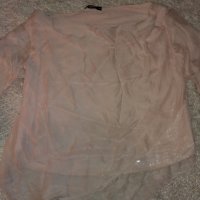 🌸🌷🍃🍀 JDC розова блузка с пайети✨, снимка 6 - Блузи с дълъг ръкав и пуловери - 27047212