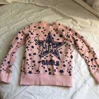 Розова детска блуза със звезди, снимка 1 - Детски Блузи и туники - 32814465