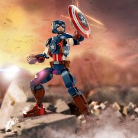 НОВО LEGO Marvel Super Heroes - Фигура за изграждане капитан Америка 76258, снимка 4 - Конструктори - 43645649