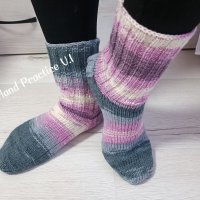 Плетени чорапи, снимка 1 - Дамски чорапи - 38142445