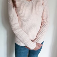 Ръчно плетена блуза, снимка 2 - Блузи с дълъг ръкав и пуловери - 22696813