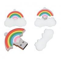 Флашка 32 гб във формата на Облак с дъга , USB флаш памет , снимка 2 - USB Flash памети - 34673763