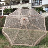 Плетени чадъри тип макраме за градина, плаж, ресторант или бийч бар, снимка 12 - Градински мебели, декорация  - 43956841