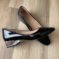 Дамски черни обувки, снимка 2 - Дамски елегантни обувки - 35644140