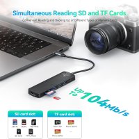 Yottamaster 7-в-1 USB C хъб, 4K HDMI, 5Gbps USB-Aх3, 100W PD USB-C, снимка 7 - Други - 42932121