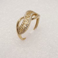 Дамски плътни златни пръстени, снимка 15 - Пръстени - 38540702