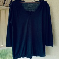 Хубава памучна блуза-балон, снимка 1 - Блузи с дълъг ръкав и пуловери - 26771001