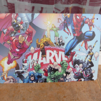 Метална табела комикс Вселената Марвел Marvel герои екшън, снимка 1 - Декорация за дома - 44867088