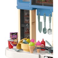Голяма синя кухня с пара и 2 хладилника, снимка 7 - Играчки за стая - 43297968