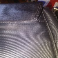Guess мъжка чанта маркова за през рамо лаптоп естествена кожа -промазан плат 37х27х9см като нова, снимка 18 - Чанти - 39245090