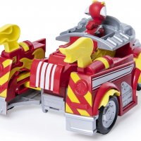 Paw Patrol Marshall's Powered Up Firetruck / Пес Патрул - Маршал, снимка 5 - Коли, камиони, мотори, писти - 38315559