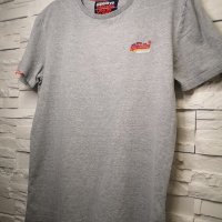 Superdry мъжка маркова тениска, М , сива, снимка 2 - Тениски - 36887460