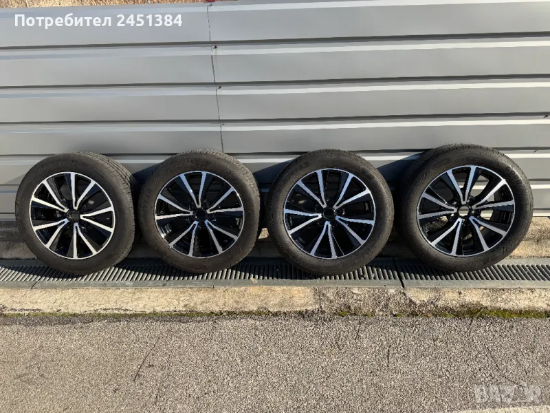 Алуминиеви джанти комплект с летни гуми Goodyear 17", снимка 1