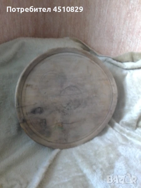 синия - дървена масичка, снимка 1