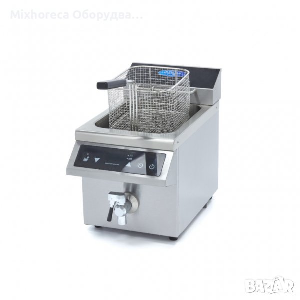 Индукционен фритюрник, електрически 8 литра, със студена зона, със сензорен панел, LED дисплей и тай, снимка 1