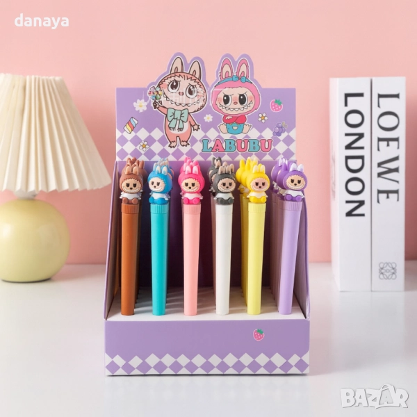 6256 Забавна антистрес химикалка LaBubu химикал Лабубу, снимка 1