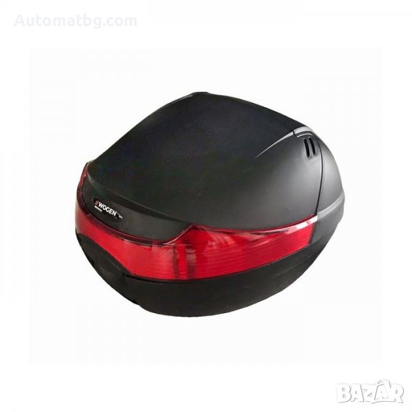 Куфар за мотор Automat, 33L, Със светлоотразител, Черен, снимка 1