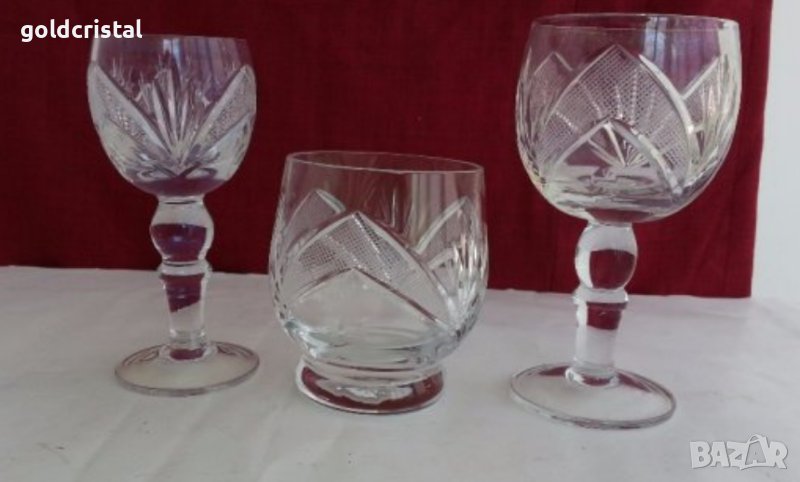 Български кристални чаши , снимка 1