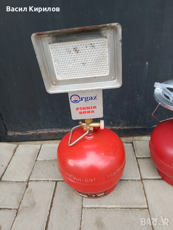 Газова бутилка 5 литра с котлон и печка , снимка 1