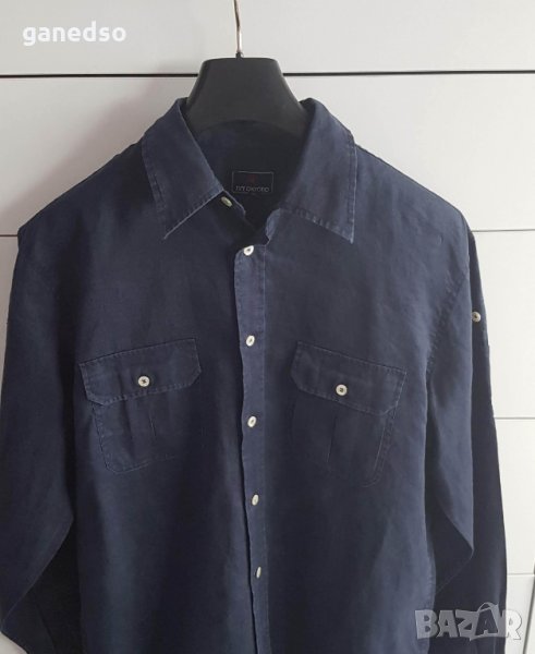 Тъмно синя риза, на OXFORD, XL размер , снимка 1