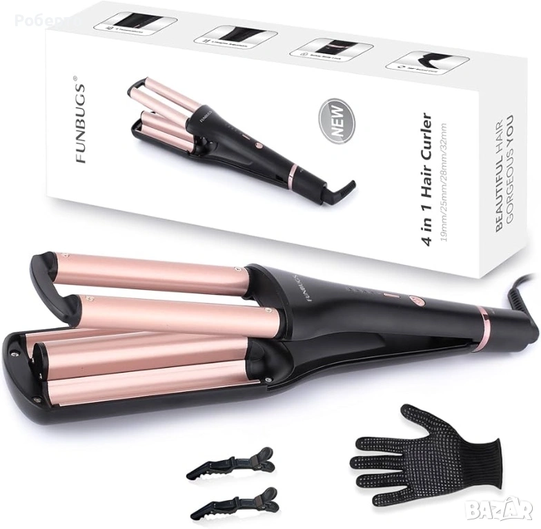 Funbugs 4в1 маша за коса, снимка 1