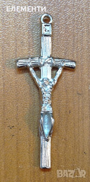 Метален Елемент / Медальон - КРЪСТ, снимка 1