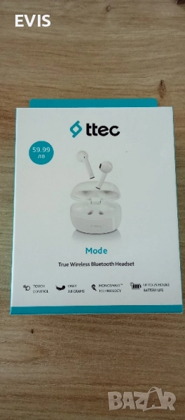 Продавам чисто нови безжични слушалки Ttec Mode – неразпечатани! , снимка 1